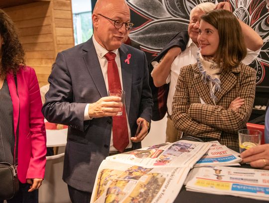 Belgijski minister finansów i infrastruktury sportowej z wizytą w Centrum Ślęza w Ślęzie