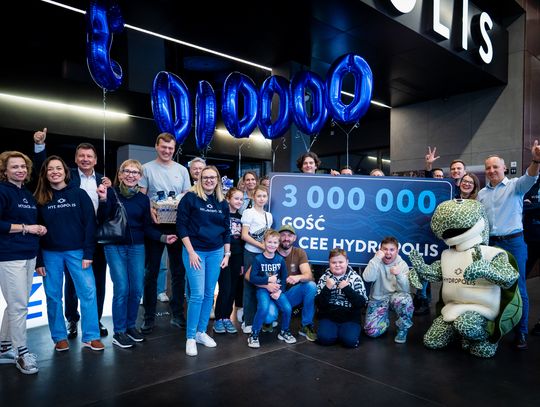 Hydropolis powitało 3-milionowego gościa