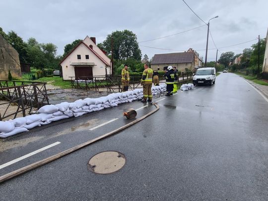 Lokalne podtopienia w gminie Kobierzyce. Sytuacja pod kontrolą