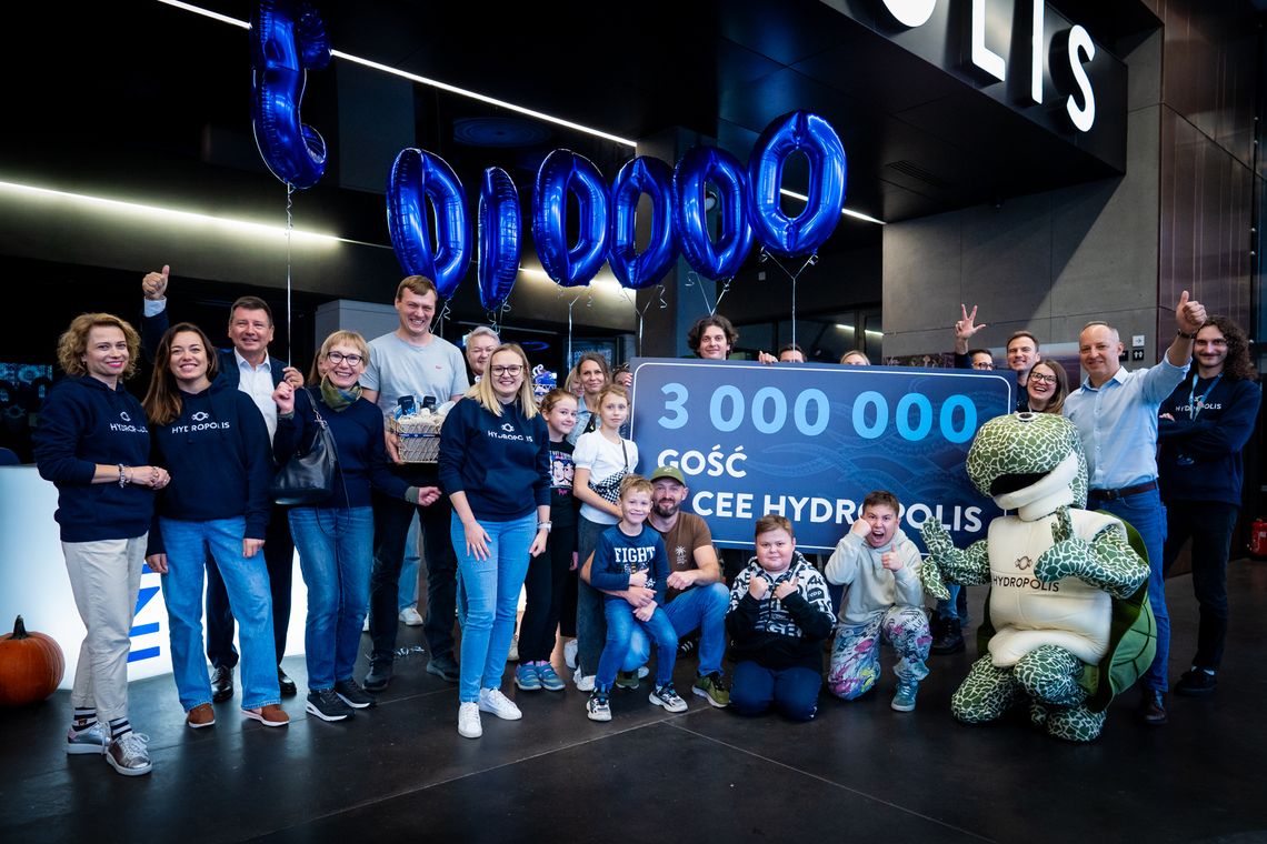 Hydropolis powitało 3-milionowego gościa