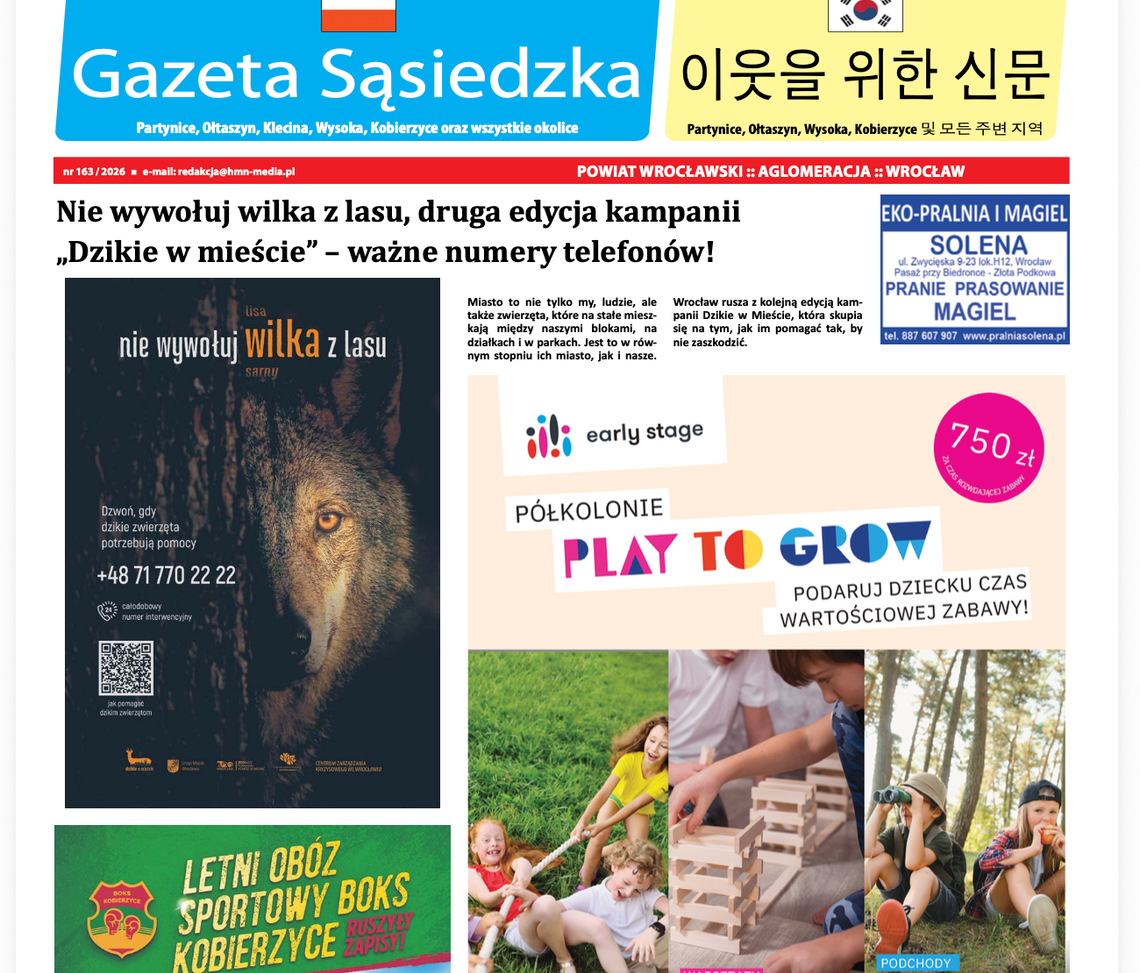 Majowe wydanie "Gazety Sąsiedzkiej" już czeka – również w wersji elektronicznej