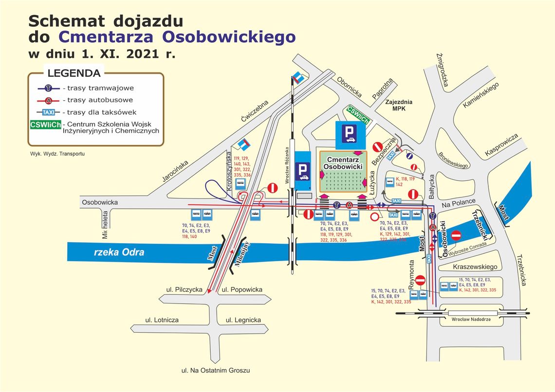 Wszystkich Świętych we Wrocławiu – jak dojechać na cmentarze? (szczegółowe rozkłady i mapy)